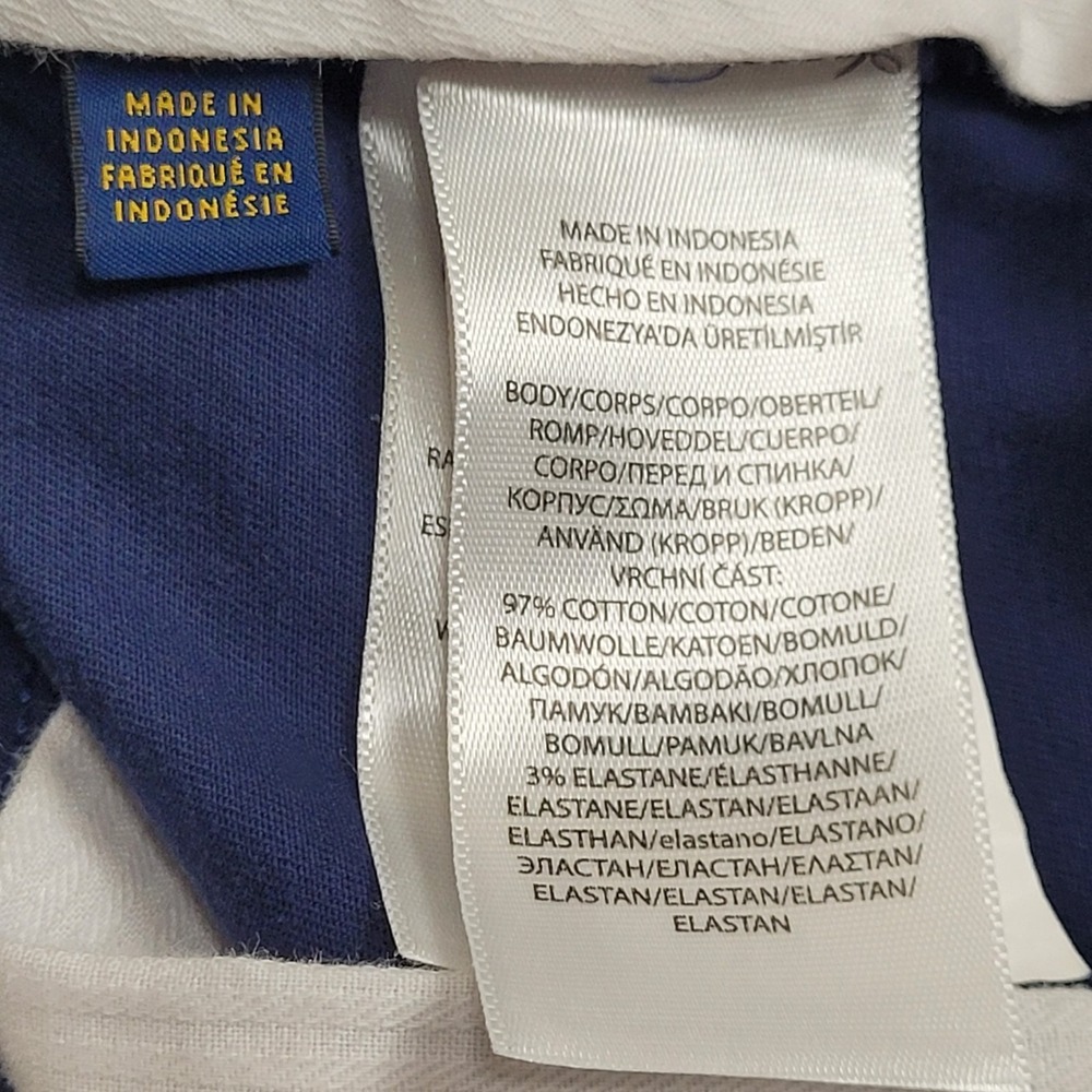 🐎POLO Ralph Lauren Allover Pony 9" Stretch Classic Fit Chino Shorts Blue Men 36 - Picture 15 of 16